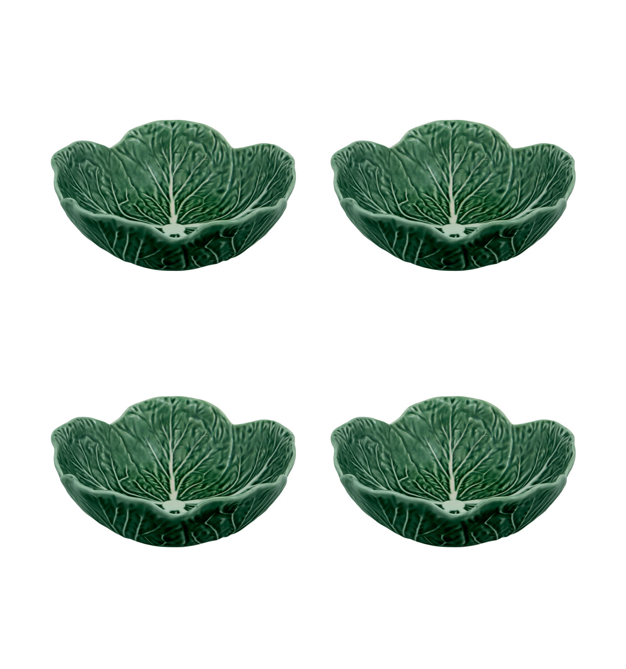  Bordallo Pinheiro Cabbage Cereal Bowls Set of 4 - Beige - Bonton