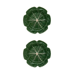 Cabbage Charger Plates Set of 2