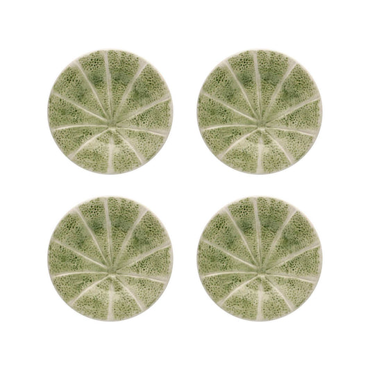 Melon Plates Set of 4