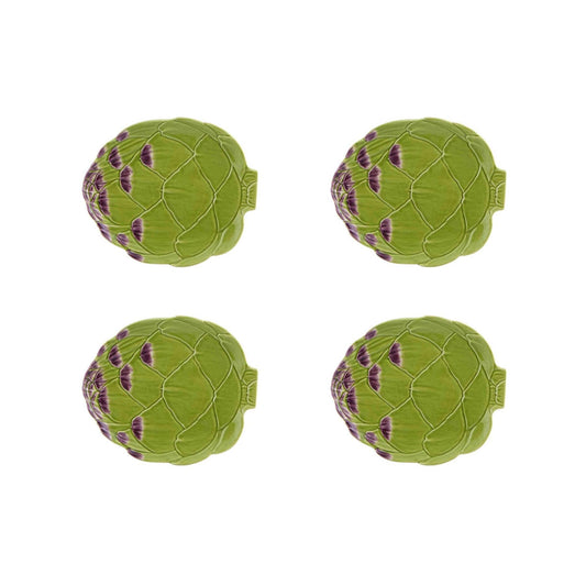 Artichoke Fruit Plates Set of 4