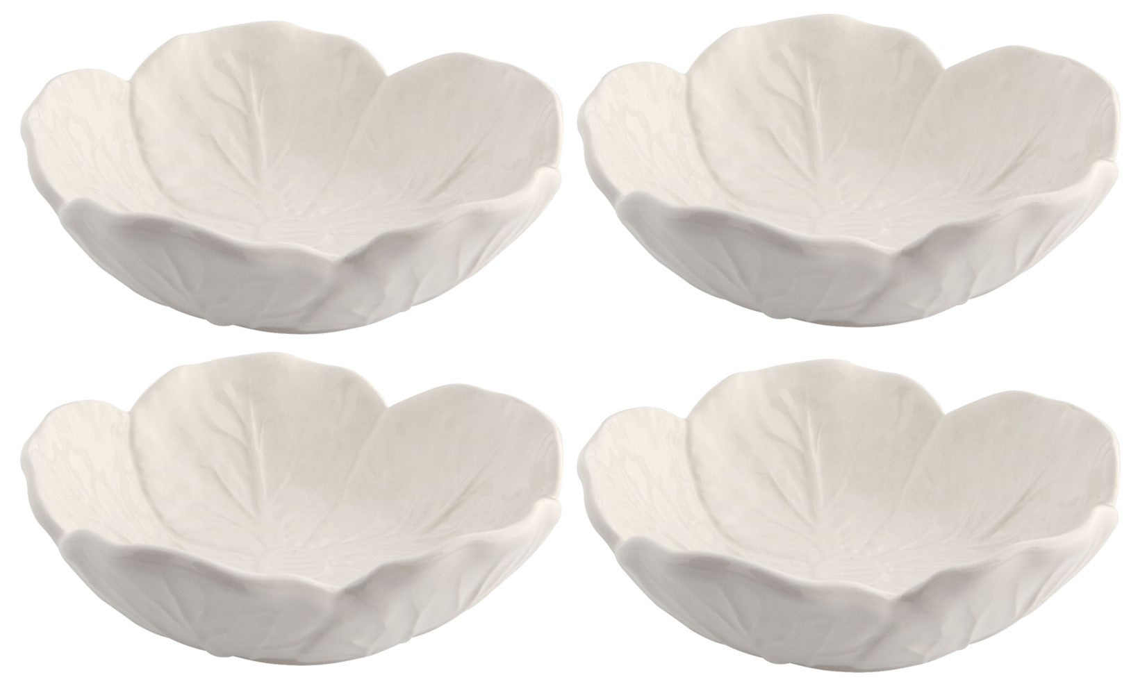  Bordallo Pinheiro Cabbage Small Bowls Set of 4 - Beige - Bonton