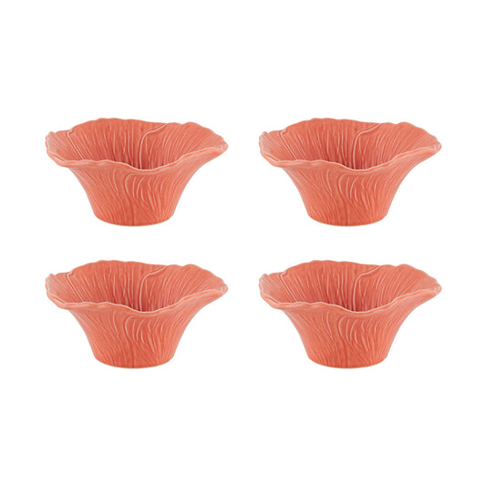 Maria Flor Hollyhock Bowls Set of 4