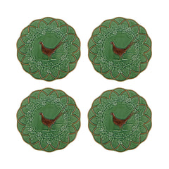 Woods Pheasant Snack Plates Set of 4