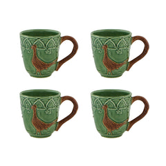 Woods Pheasant Mugs Set of 4