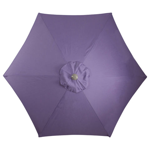 7.5ft Outdoor Patio Market Umbrella With Hand Crank  Purple