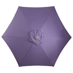 7.5ft Outdoor Patio Market Umbrella With Hand Crank  Purple