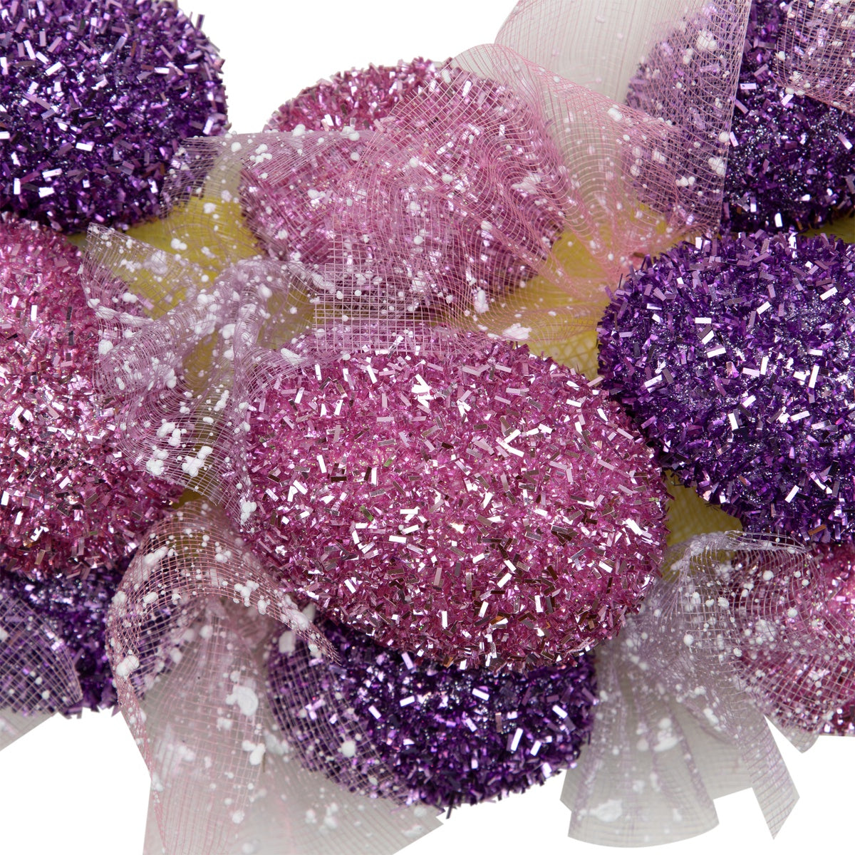  Northlight Glittered Easter Egg Wreath - 20