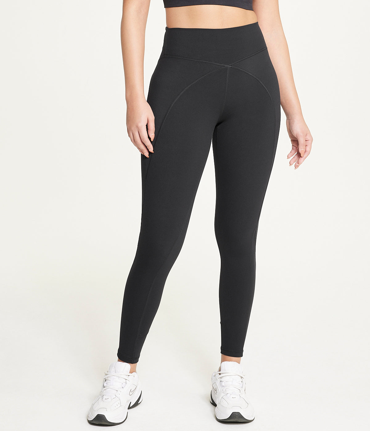  Exertek Yoke Stitching Legging - Black - Bonton