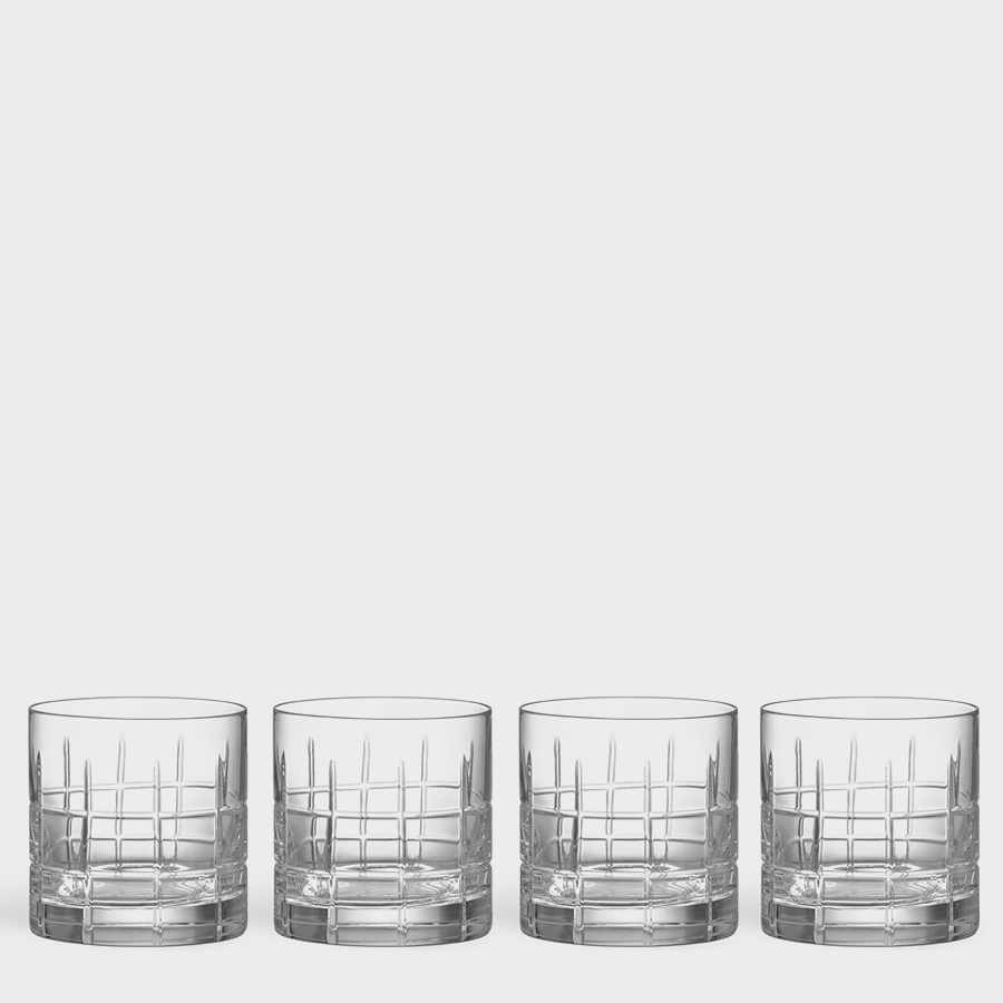  Orrefors Street Old Fashion Glass Set of 4 - Clear - Bonton