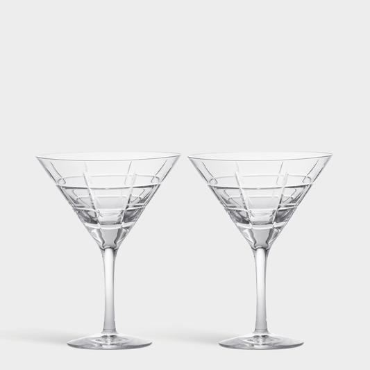 Street Martini Glass Pair