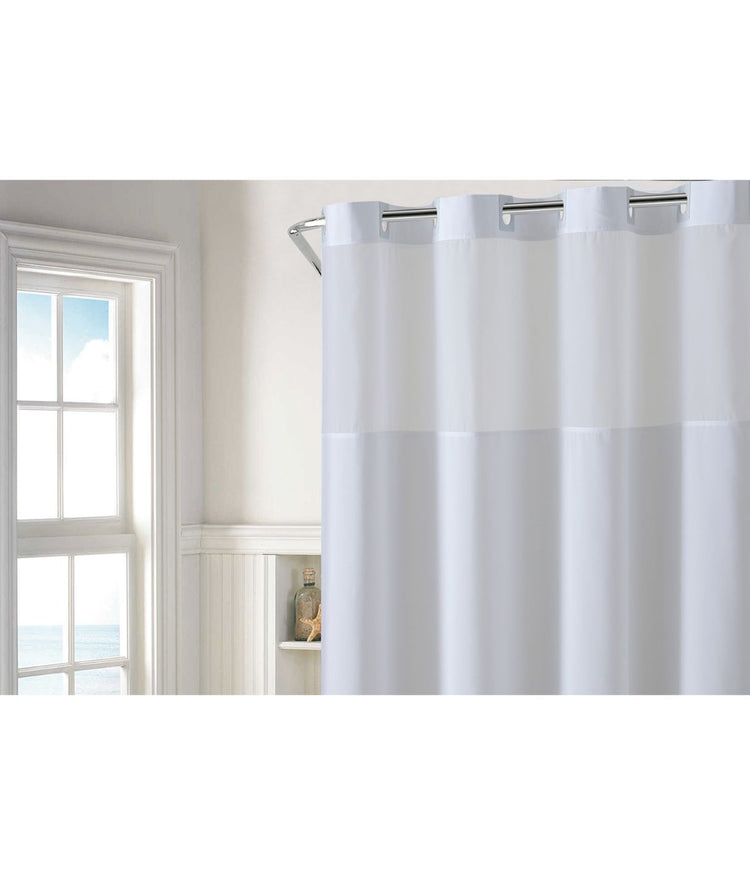 Plainweave Shower Curtain White