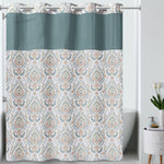 French Damask Shower Curtain Teal