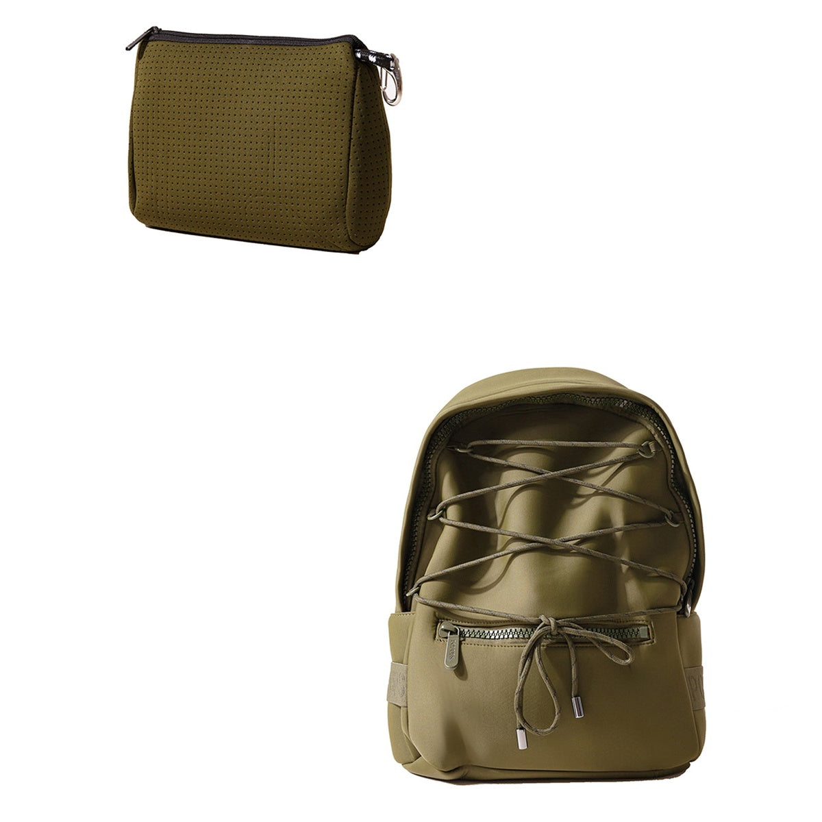  Pop Ups Brand Backpack + Pouch - Safari Green - Default Title - Bonton