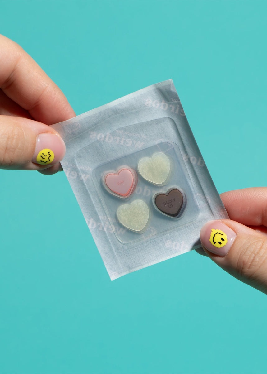  Skincare for Weirdos 32 Healing Heart Pimple Patches - Default Title - Bonton