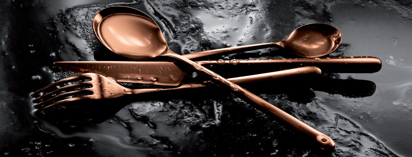  Mepra Linea Serving Set - Bronze - Bonton