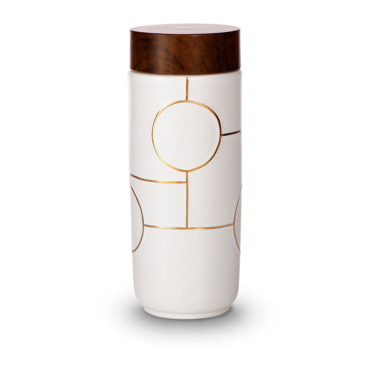  Acera The Dream Tumbler - White and Golden Line Hand-painted - Bonton