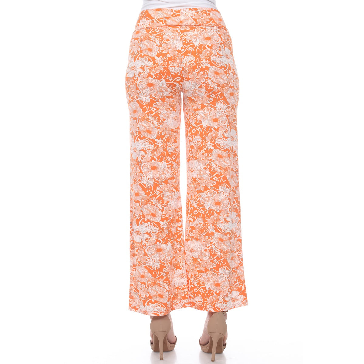  White Mark Floral Paisley Palazzo Pants - S - Bonton