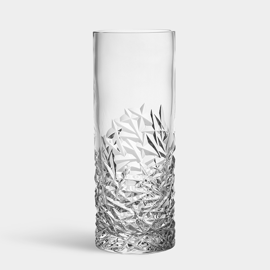  Orrefors Carat Vase Lower Cut - Clear - Bonton