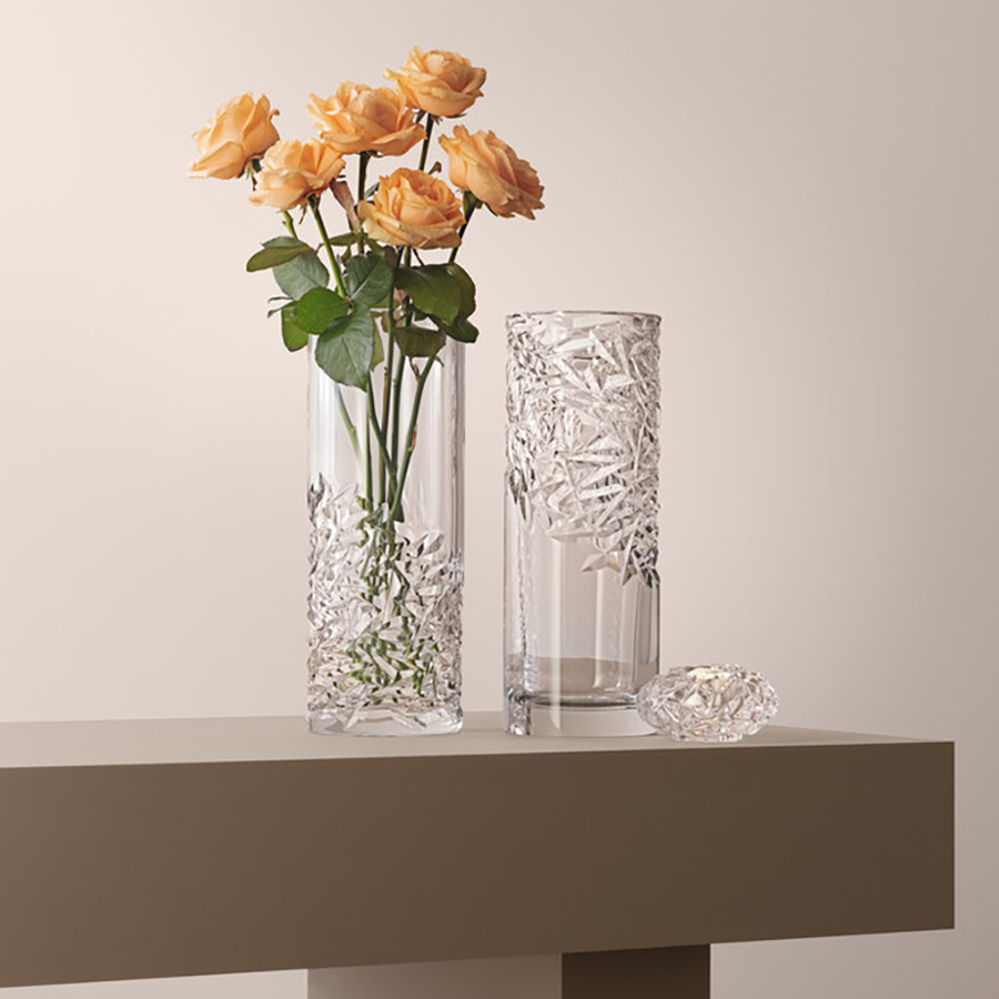  Orrefors Carat Vase Upper Cut - Clear - Bonton