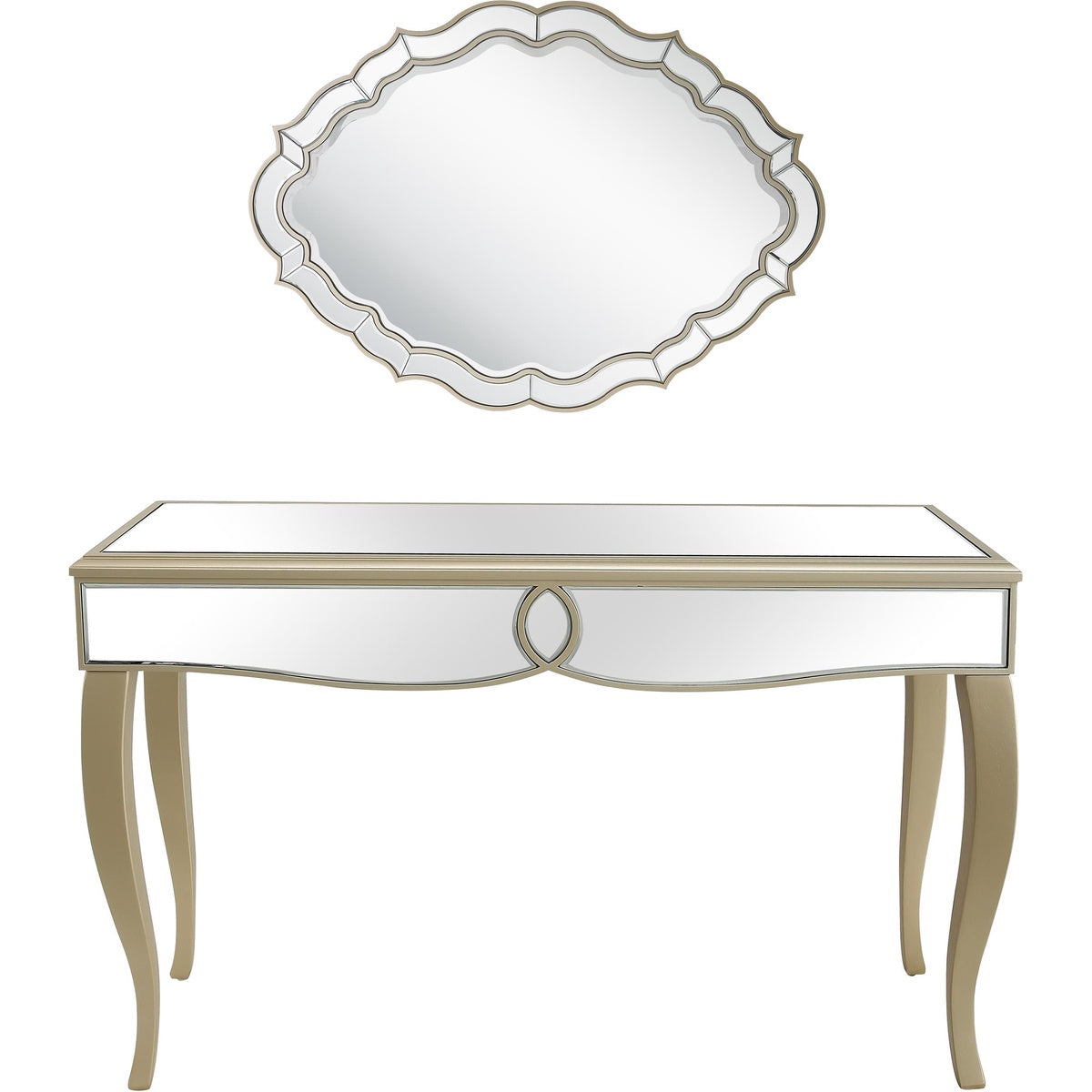  Eleanor Wall Mirror and Console Table - Console Table - Bonton