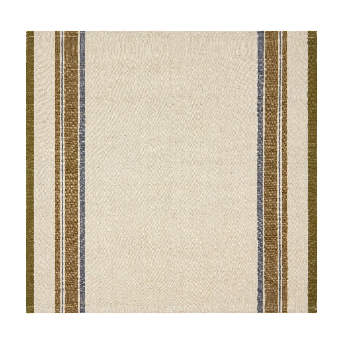  Caravan Antibes Natural Napkins, Set of 4 - Blue - Bonton