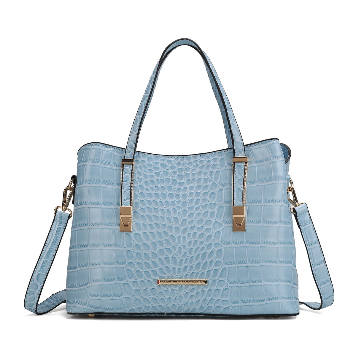  MKF Collection Aurelia Embossed Shoulder Bag - Black - Bonton