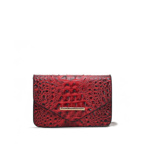 Vanta Solid Croc Saddle Bag