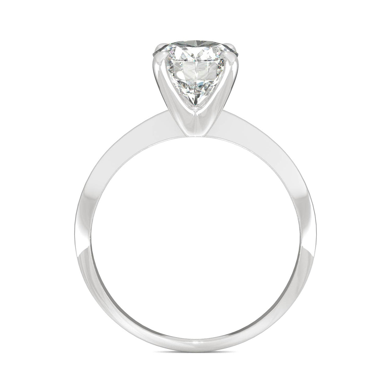  Charles & Colvard Charles & Colvard 2.10cttw Moissanite Oval Solitaire Ring - White Gold - Bonton