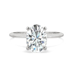 Charles & Colvard 2.10cttw Moissanite Oval Solitaire Ring