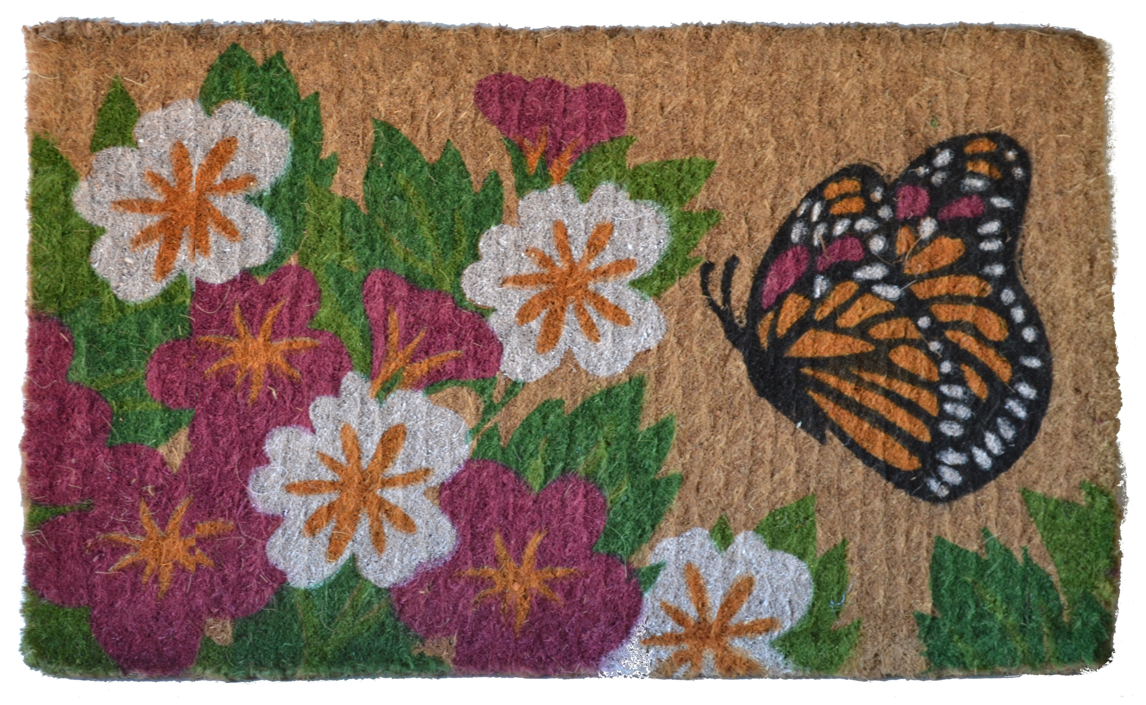  Imports Decor Butterfly Garden Doormat - N/A - Bonton