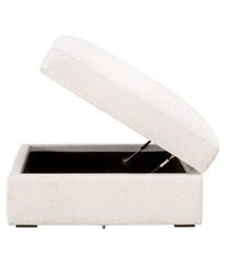 Daley Modular Storage Ottoman Cream