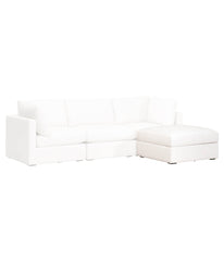 Daley Modular Storage Ottoman Cream