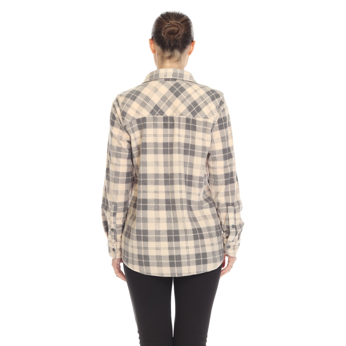  White Mark Women's Flannel Plaid Shirts - S - Bonton