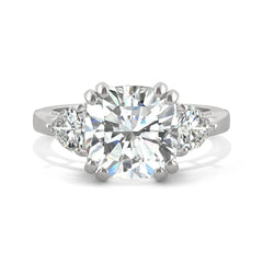 Charles & Colvard 5.00cttw Moissanite Cushion Engagement Ring