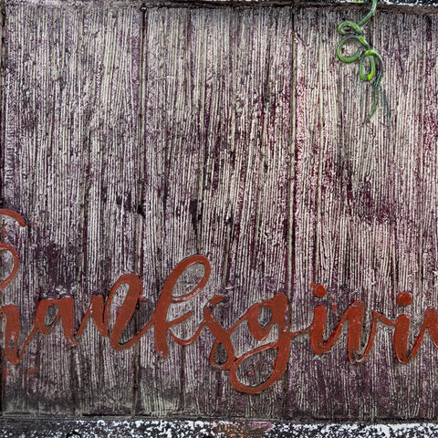 20.25" Turkey and Pumpkins 'Happy Thanksgiving' Decoration