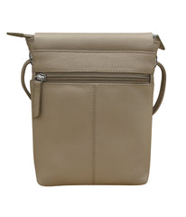 Leather Small Canada Bag Taupe