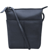 Leather Mini Sac Classic Navy