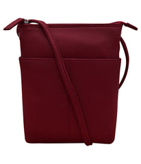 Leather Mini Sac Merlot