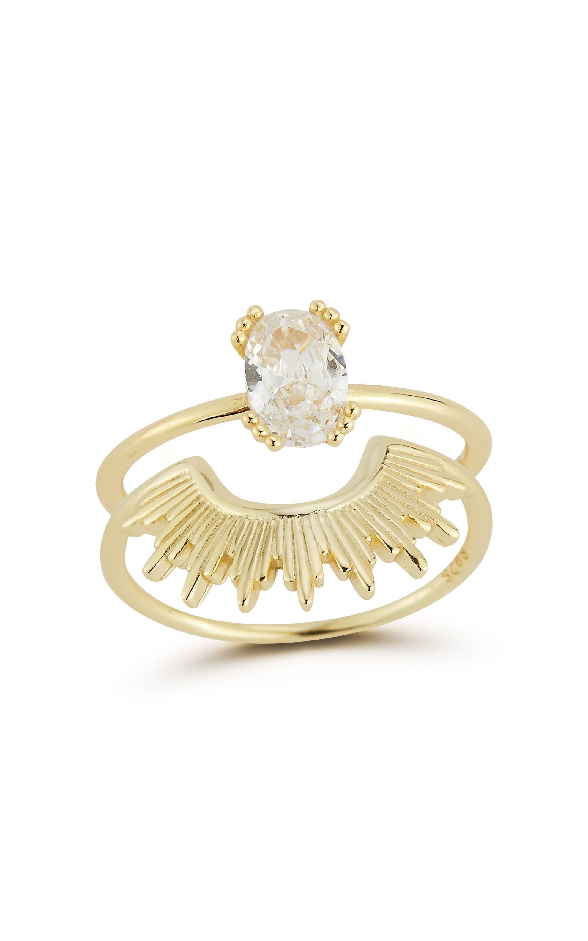  Relativity Open Leaf Ring 1 - Gold - Bonton