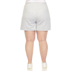 Plus Size Super Soft Drawstring Waistband Sweat Short