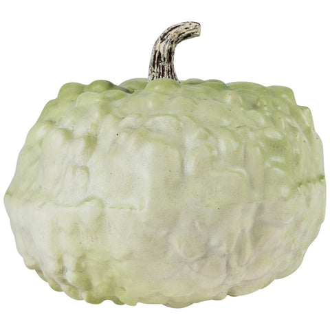 7.5" Light Green Textured Gourd Autumn Table Decoration