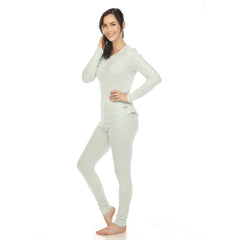 Women's Waffle Pajama Set