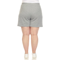 Plus Size Super Soft Drawstring Waistband Sweat Short