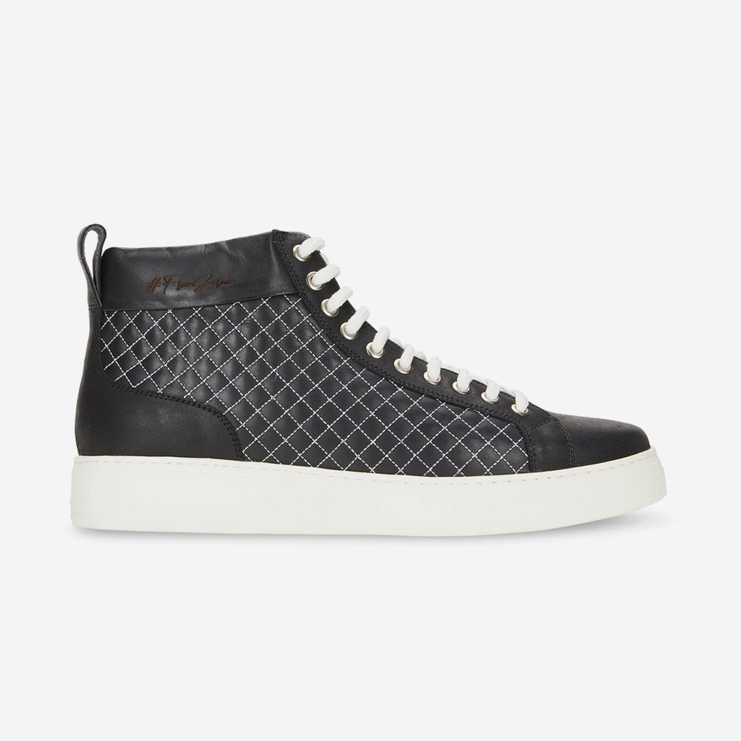  Gernie NYC 52's Quilted Napa High Top - Black - Bonton