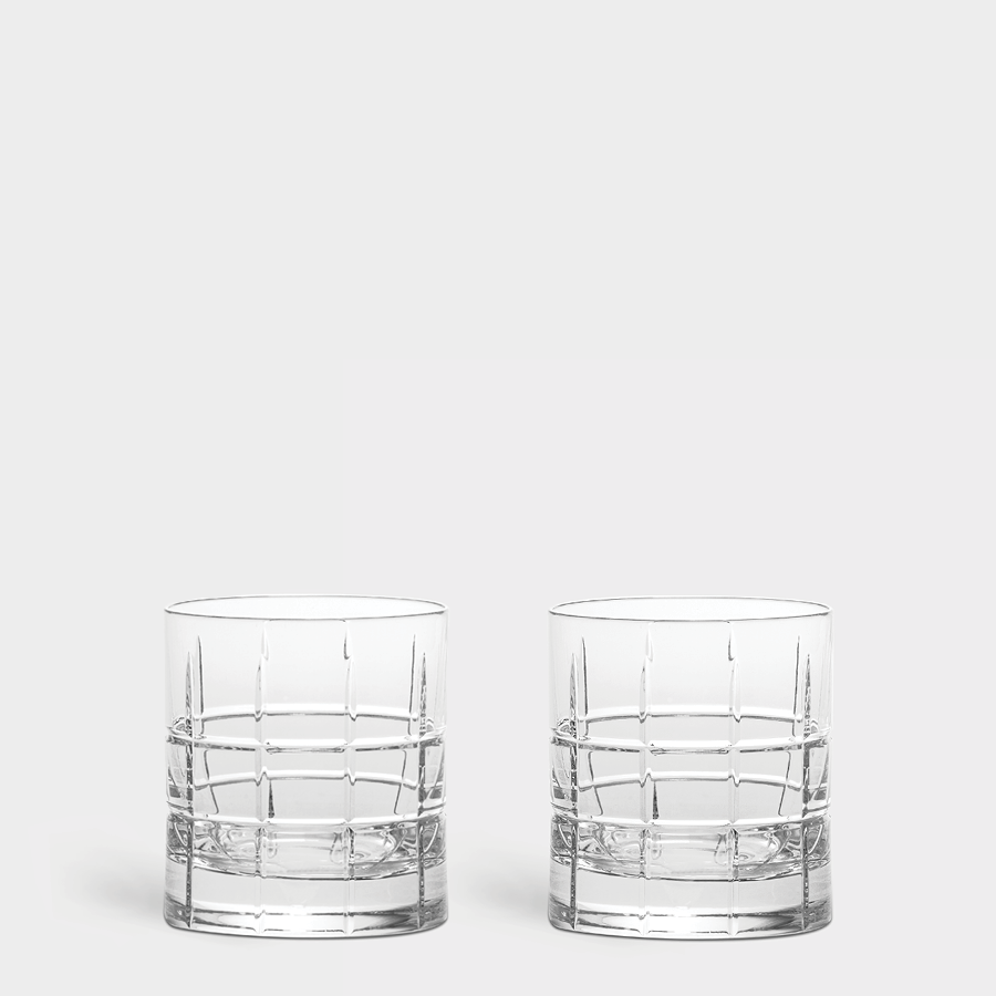  Orrefors Street Whiskey Glass Set of 2 - Clear - Bonton