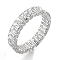 Charles & Colvard 3.00cttw Moissanite Emerald Cut Eternity Band