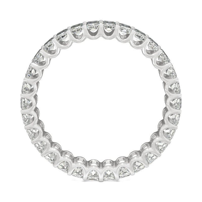  Charles & Colvard Charles & Colvard 3.00cttw Moissanite Emerald Cut Eternity Band - White Gold - Bonton