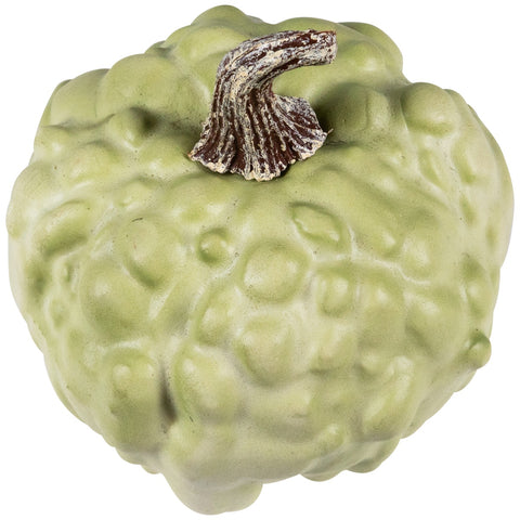 Textured Pumpkin Fall Harvest Decoration - 5.5" - Green