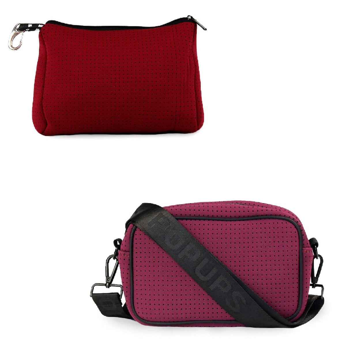  Pop Ups Brand Pouch + Camera Bag - Berry - Default Title - Bonton