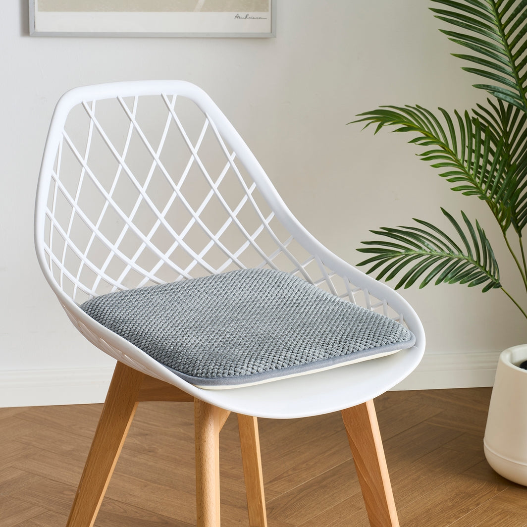  Dan River Dan River 2-4 Pack Memory Foam Non-Slip 16x16'' Chair Cushion Pad - Black - Bonton